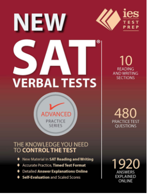 IEST Test SAT Verbal Tests Practice Book (Advanced Practice Series)
