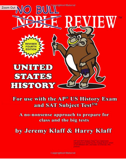 No Bull Review – For Use with the AP US History Exam 4th Edition